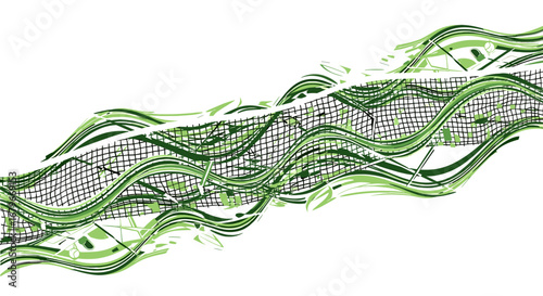 Conceptual Vector Illustrations of Tennis – Players, Rackets, Courts, and Abstract Sports Designs on White Background