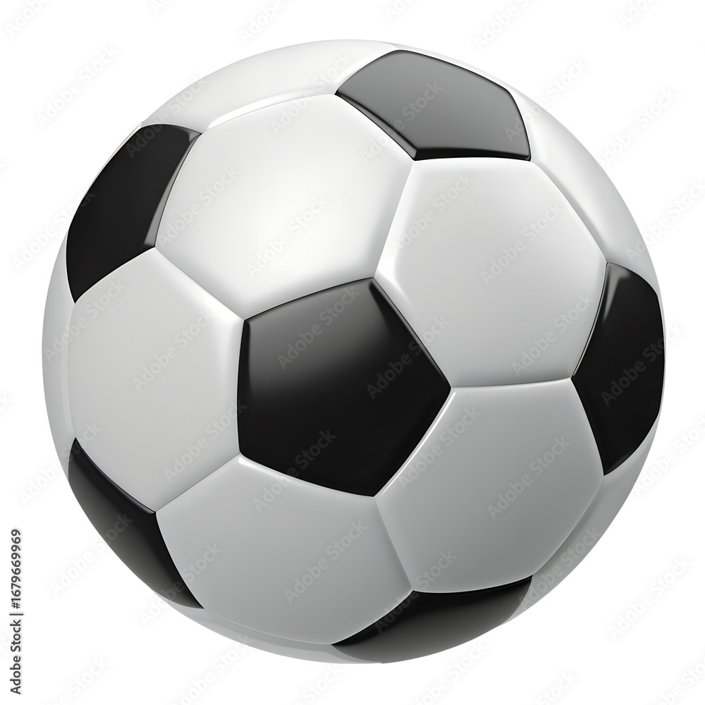 Fototapeta premium soccer ball 3D isolated