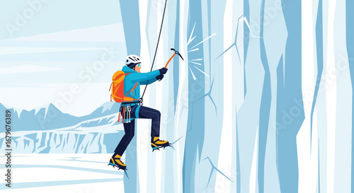 Ice Climbing Adventure: Braving The Elements And Ascending The Icy Mountain Wall