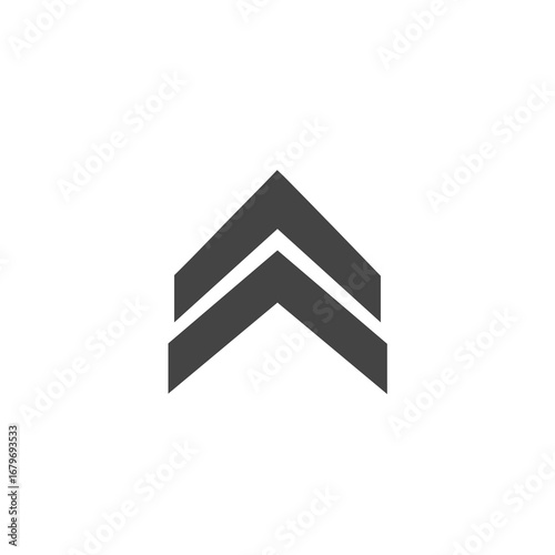 Double Chevron Up Arrow Icon.