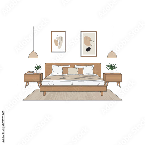 A luxurious and contemporary living room with a comfortable sofa, modern furniture, and stylish decor