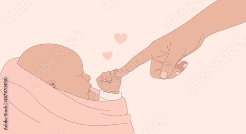 Delicate Connection: A Baby's Touch, A Parent's Finger, And Tenderhearted Bonds