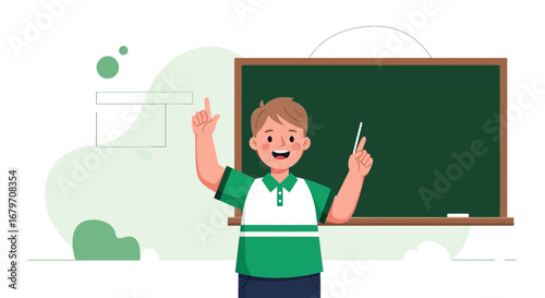 Educating The Youth: Upbeat Teacher Shares Vital Knowledge On The Chalkboard