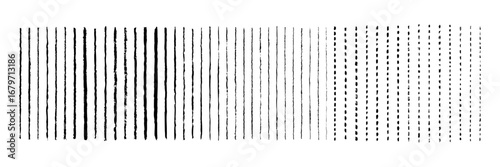 Line straight. Set strike lines black color isolated on white background. Pen stripe brush strokes. Patch hands pencil strips. Marker collection design. Grunge hand draw sketch. Vector illustration