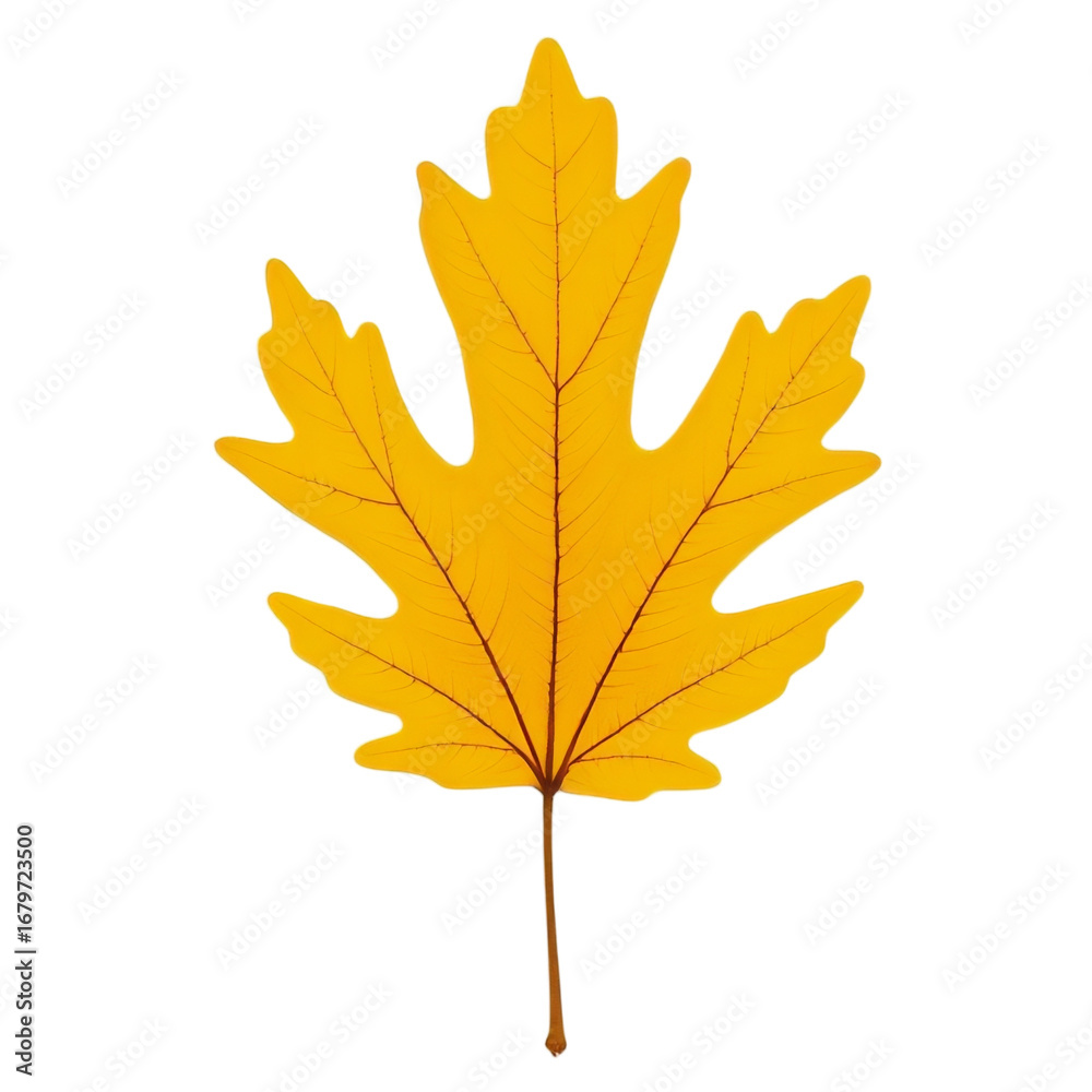 Obraz premium autumn leaf isolated on transparent background