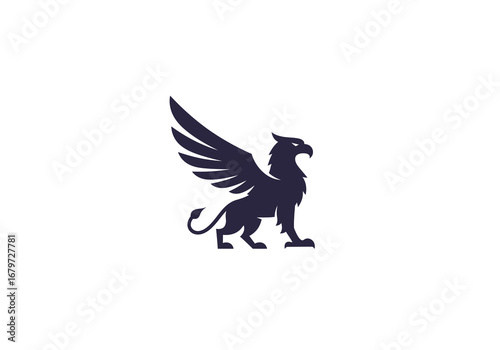 Majestic Griffin Silhouette: A Symbol of Power and Myth.
