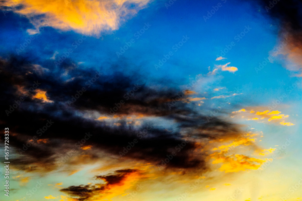 Fototapeta premium Dramatic sky with storm clouds