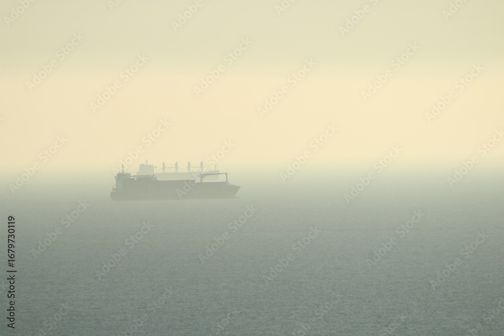 Obraz premium cargo ship in the sea 