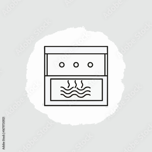 Industrial furnace illustration focused on the main subject.