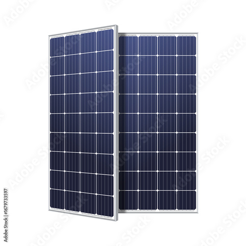 Bild auf Leinwand High-performance polycrystalline solar panels designed for efficient energy conversion
