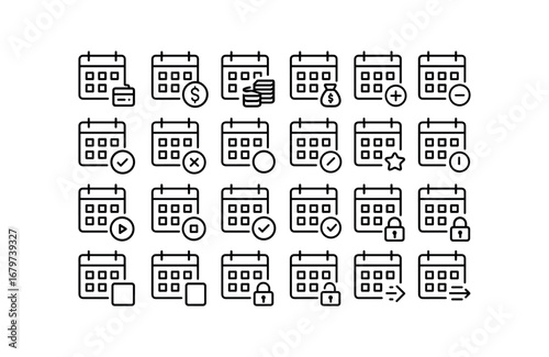 vector outline icons Installment (Basic) installment icon installment pay installment loan installment debt installment add installment remove installment valid installment invalid.