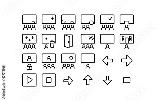 vector outline icons Classroom (Basic) classroom icon classroom new classroom old classroom safe classroom unsafe classroom clean classroom dirty classroom open classroom closed classroom.