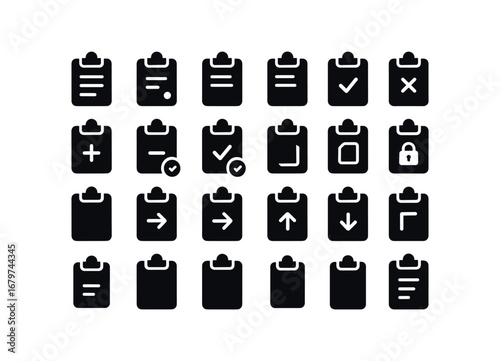 vector solid black filled icons Clipboard Note (Basic) clipboardnote icon clipboardnote new clipboardnote old clipboardnote valid clipboardnote invalid clipboardnote active clipboardnote.