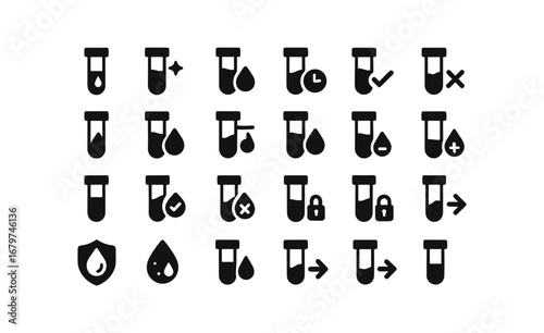 vector solid black filled icons Blood Test (Basic) bloodtest icon bloodtest new bloodtest old bloodtest valid bloodtest invalid bloodtest active bloodtest inactive bloodtest open bloodtest.