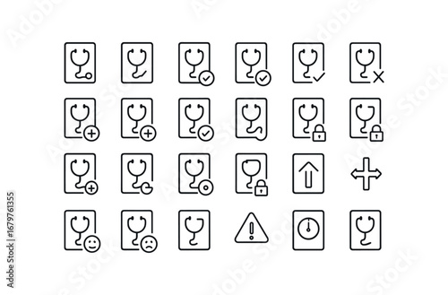 vector outline icons Diagnosis (Basic) diagnosis icon diagnosis new diagnosis old diagnosis valid diagnosis invalid diagnosis active diagnosis inactive diagnosis add diagnosis remove.