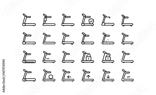 vector outline icons Treadmill (Basic) treadmill icon treadmill new treadmill old treadmill safe treadmill unsafe treadmill small treadmill large treadmill plain treadmill ornate treadmill.