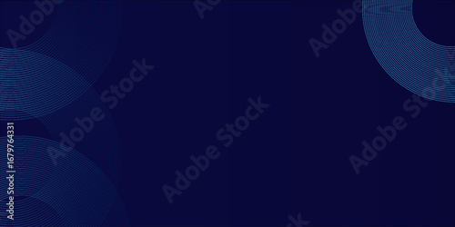 Abstract blue glowing geometric lines modern shiny blue circle lines pattern. Suit for cover,  banner, brochure