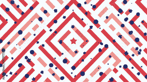 red and white chevron seamless pattern