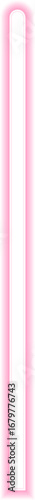 Very long rectangular shape with a neon outline, one rounded side, and one straight side.