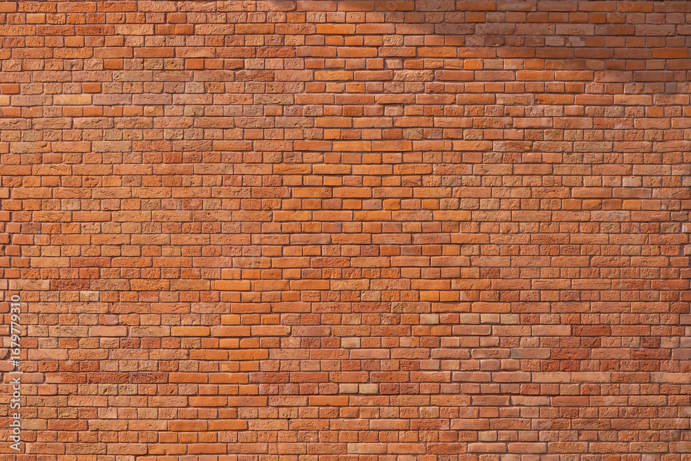 Obraz premium Old Brick Wall Texture Background, Red Brick Blocks Wall, Ancient Bricks Fence