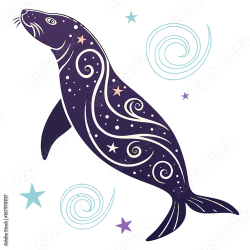 set of sea animals