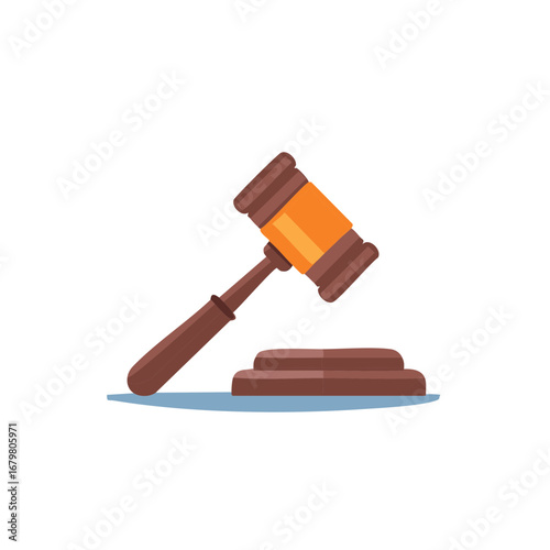 Gavel and Sounding Block Representing Judgement and Legal Court Justice
