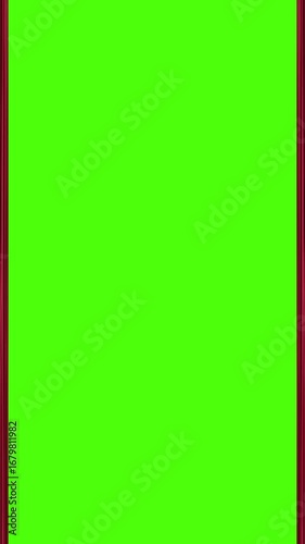 Stage theater curtain opening and closing animation for smartphone, red velvet drape