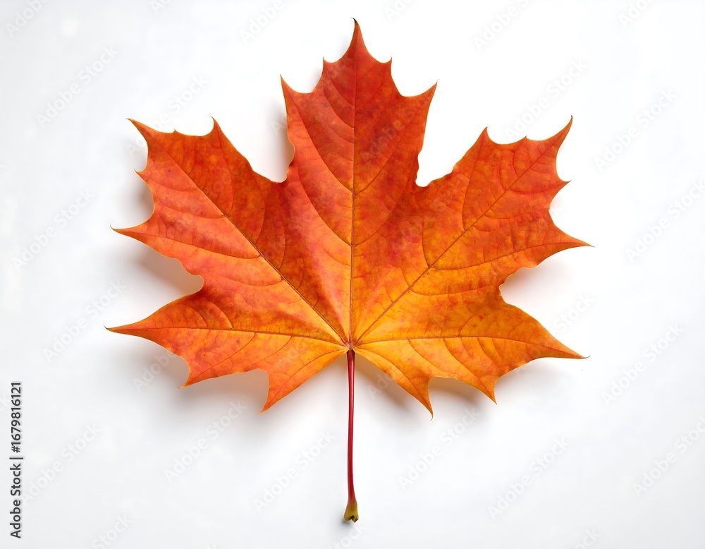 Obraz premium Vibrant autumn maple leaf