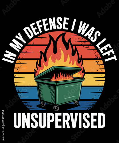 Retro Vintage Dumpster Fire Fine Everythings