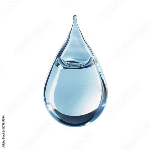 water drop transparent realistic look