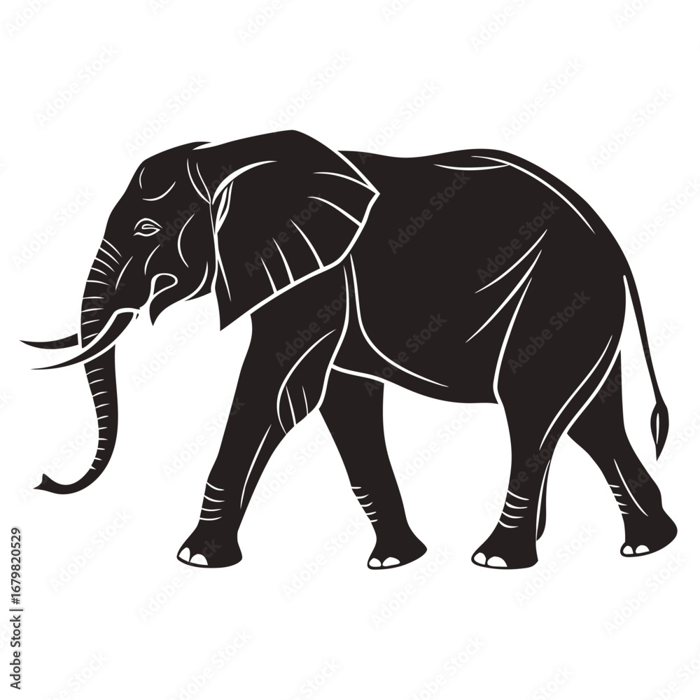 Fototapeta premium Elephant walking