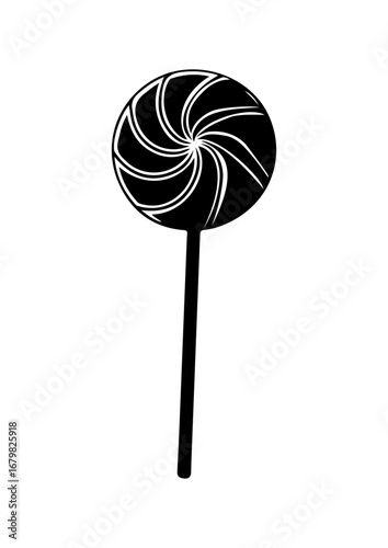Swirled Lollipop Silhouette