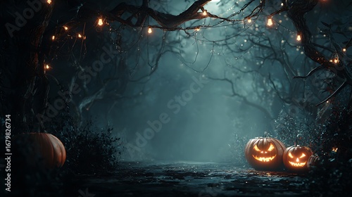 jack o lantern in the night