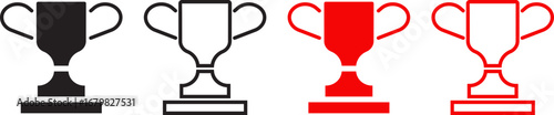 Trophy and Award Icons for Winners