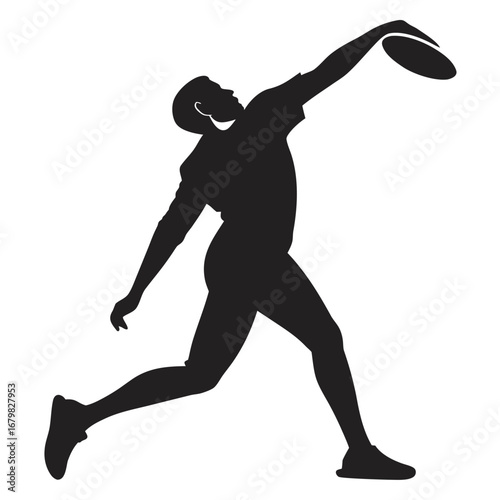 Person throwing discus