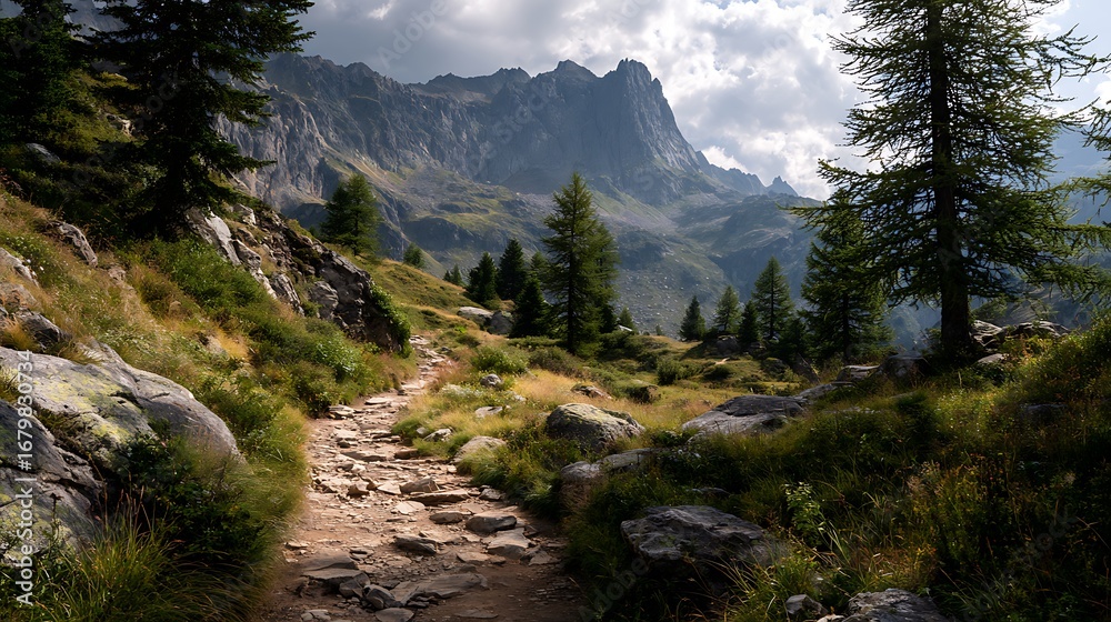 Obraz premium mountain road in the mountains