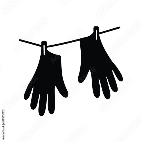 clothes hanging on a clothesline