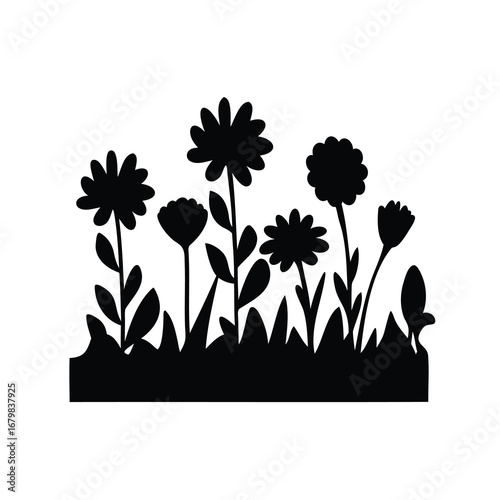 Wallpaper Mural flowers and leaves Torontodigital.ca