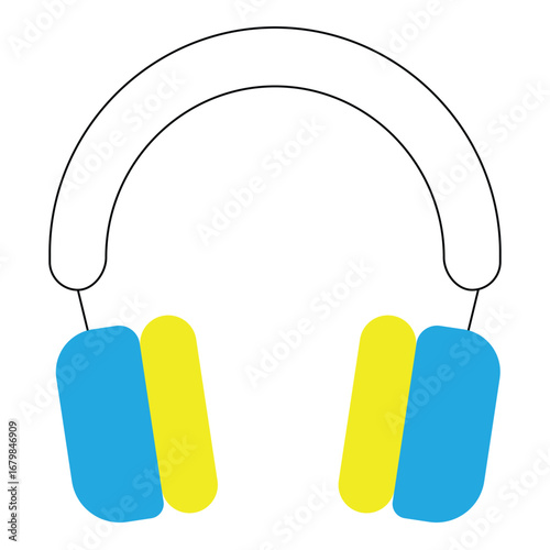Artificial Intelligence Remote Working Headphones Technology vector Icon