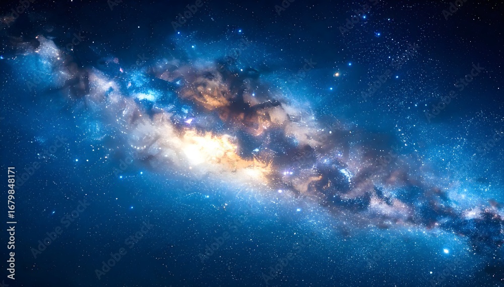 Obraz premium image of a galaxy with a very long cloud