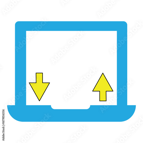 Artificial Intelligence Remote Laptop Computer Vector Icon