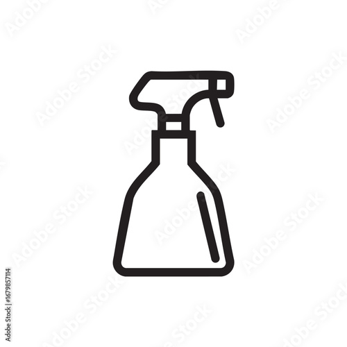 A simple drawing of a spray bottle.