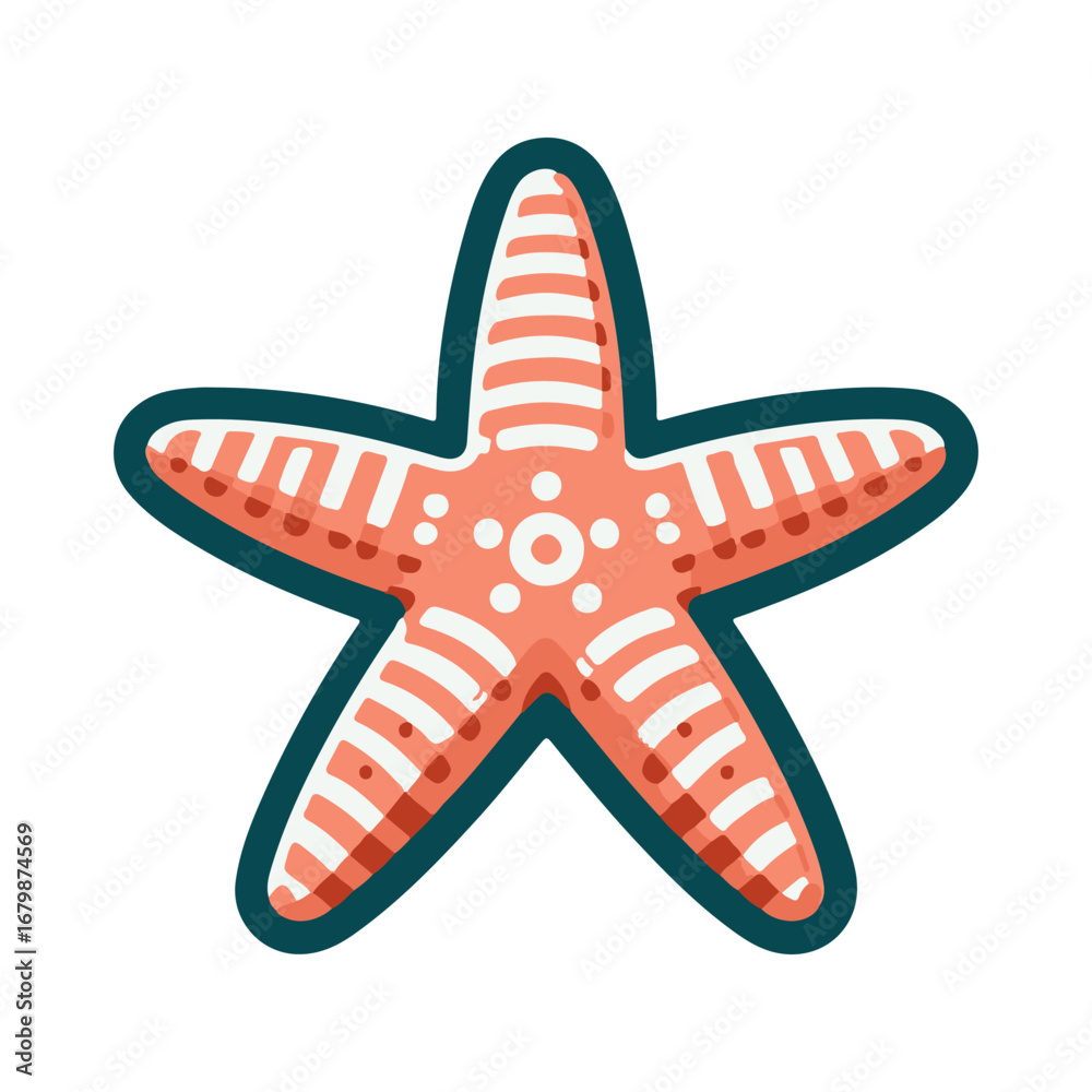 Fototapeta premium starfish illustration design