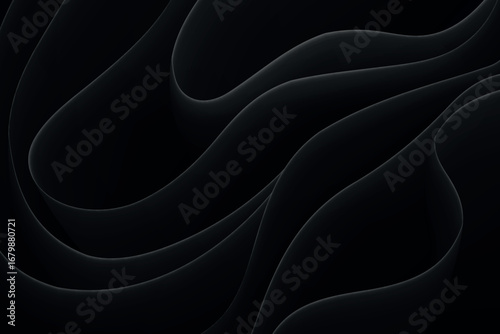 Black background with wavy lines