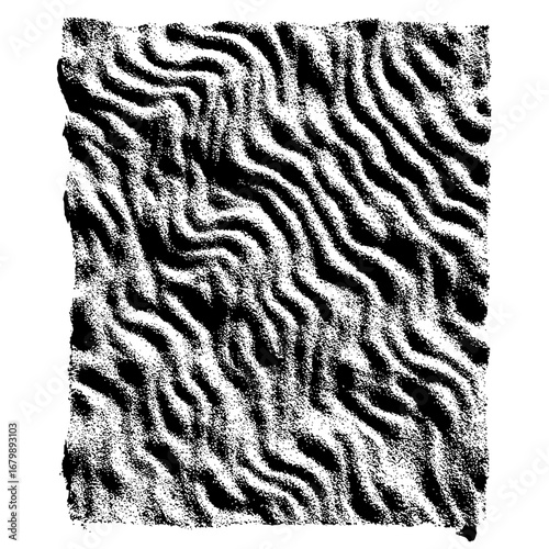 Abstract black and white wave pattern background texture design for digital paper and fabric projects design