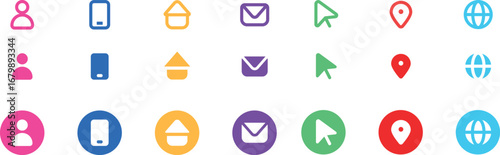 Web Icons in Farbe