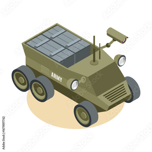 Military Robotic Vehicle Autonomous Cargo Transport