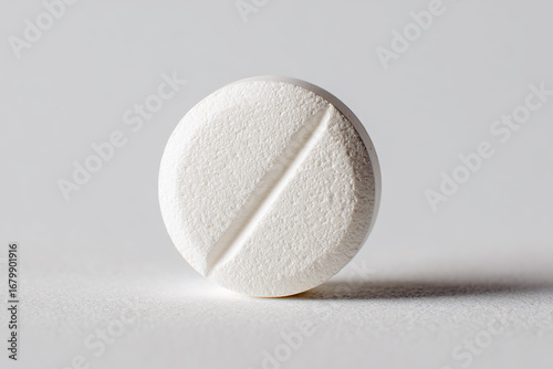 White Tablet on a Light Background