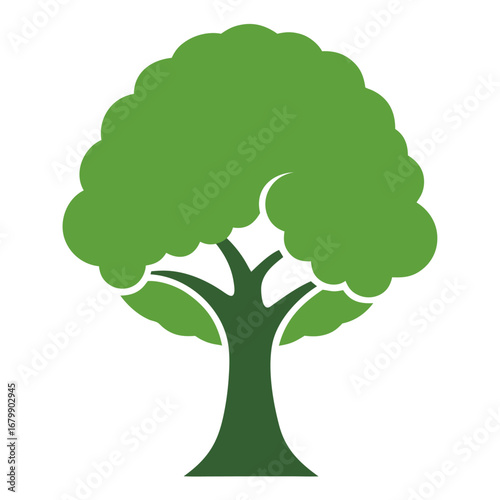 Carbon Footprint To Forest Line Icon
