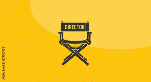 Directors Chair Illustration.